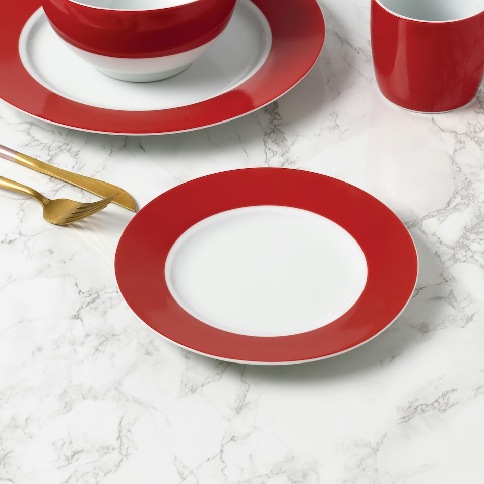 image 1 of 24pc Colour Band Dinner Set