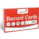 image 1 of Pack of 100 Ruled White Record Cards 8x5" (203 x 127mm)