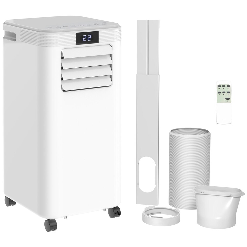 image 1 of HOMCOM 8000BTU Portable Air Conditioner 4 Modes LED Display Timer Home Office