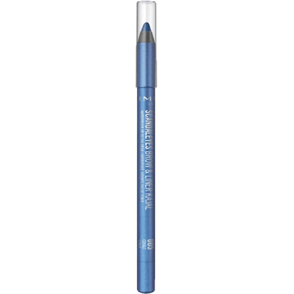 image 1 of Rimmel London Scandaleyes Waterproof Brow & Liner Kajal 005 Cobalt Craze
