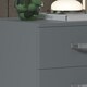 image 4 of FWStyle Tunis 3 Drawer Bedside Chest Matt Grey