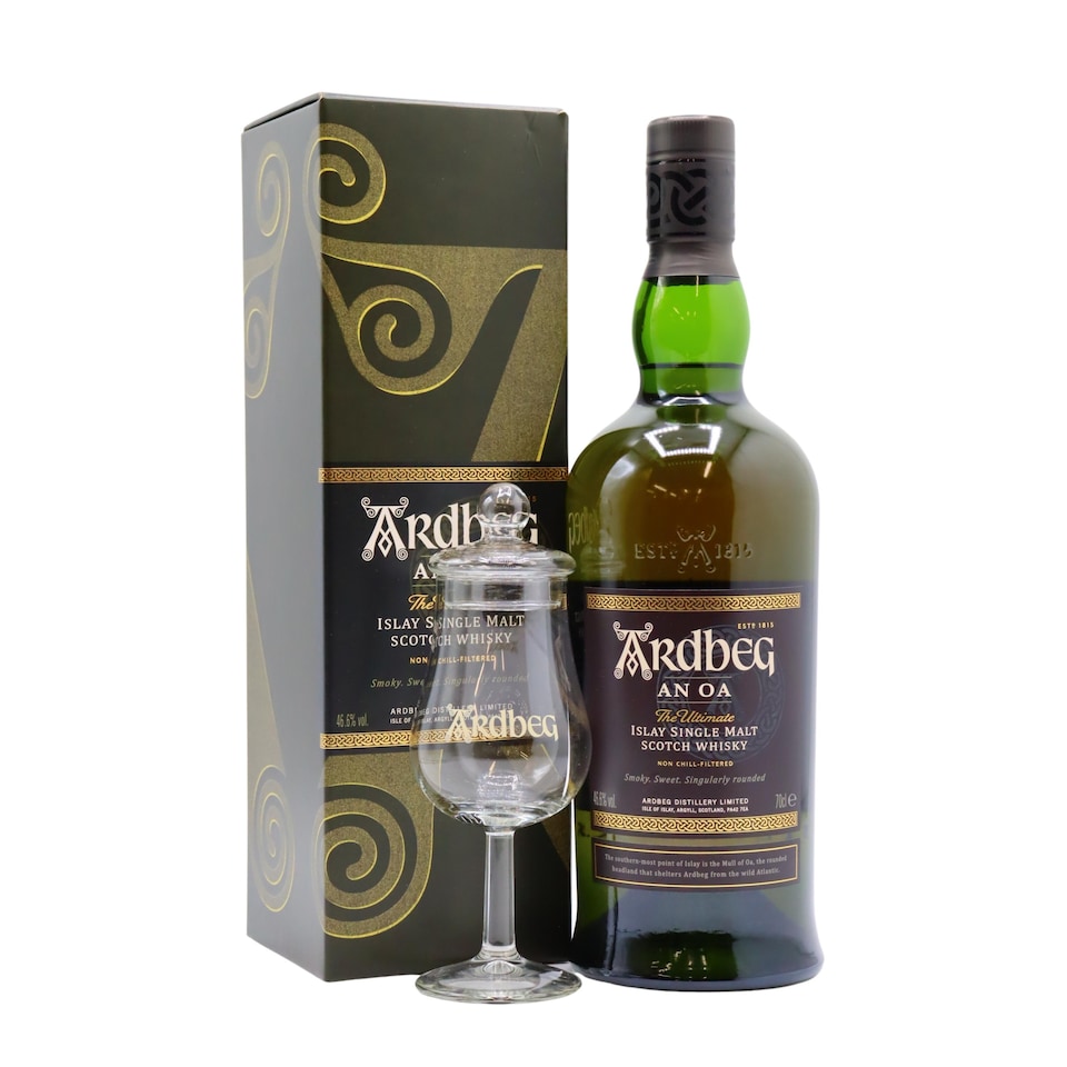 Ardbeg - AN OA Islay Single Malt Scotch Whisky (Includes Tasting Glass)