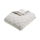 image 4 of Catherine Lansfield Corded Leaves Quilted Bedspread | Gold | Champagne Gold | One Size