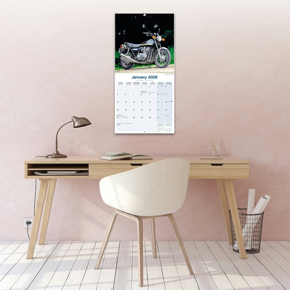 image 1 of 70's Superbikes 2026 Calendar | Square Wall Calendar | Motorcycle Gift | Plastic Free Packaging | by Avonside Publishing
