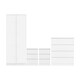 image 10 of Malvern 4 Piece Bedroom Set With 2 Door Double Wardrobe Grey
