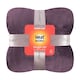 image 2 of Extra Soft Warm Large Luxury Thermal Fleece Throw Blanket - 180 x 200 cm | Purple | Mauve