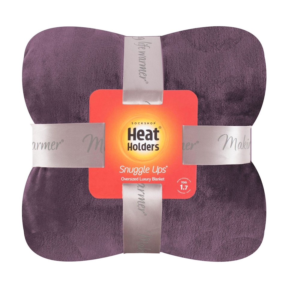 image 1 of Extra Soft Warm Large Luxury Thermal Fleece Throw Blanket - 180 x 200 cm | Purple | Mauve