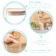 image 2 of Argon Tableware Square Glass Storage Jars with Wooden Lids - 2.2 Litre - Pack of 6