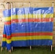 image 8 of 15.2ft (4.6m) Long 1m High 8 Pole Beach Camping Windbreak | Multi | Multi-coloured