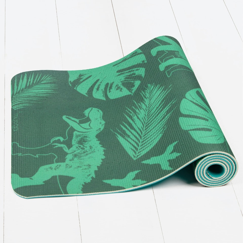 image 1 of Myga Kid's Printed Yoga Mat - Jurassic Jungle