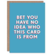 No Idea Who Is Him Joke Funny Birthday Card
