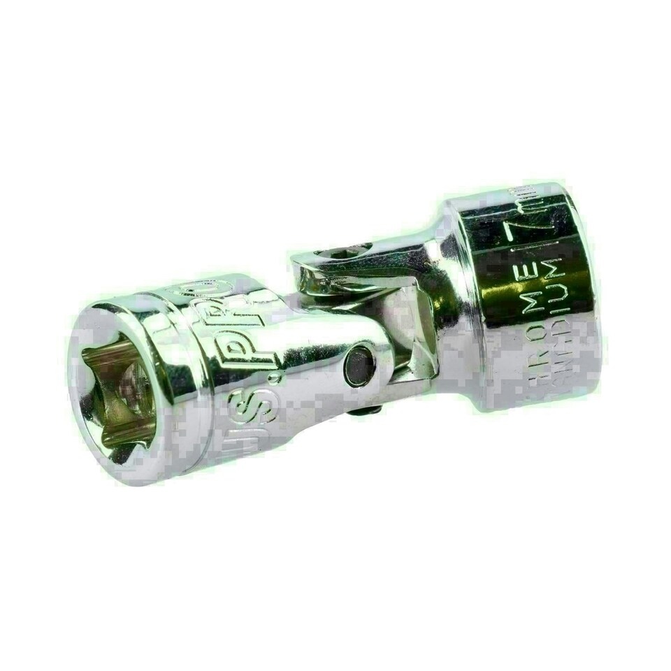 image 1 of 17mm Universal Joint Metric Socket 3/8" Drive 12 Point Flexible Wobble Knuckle