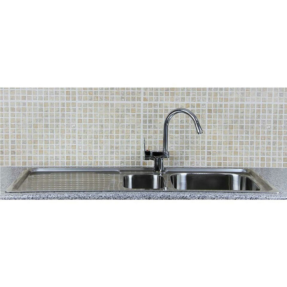 image 1 of Premium Stainless Steel Kitchen Sink & Confetti Tap Silver