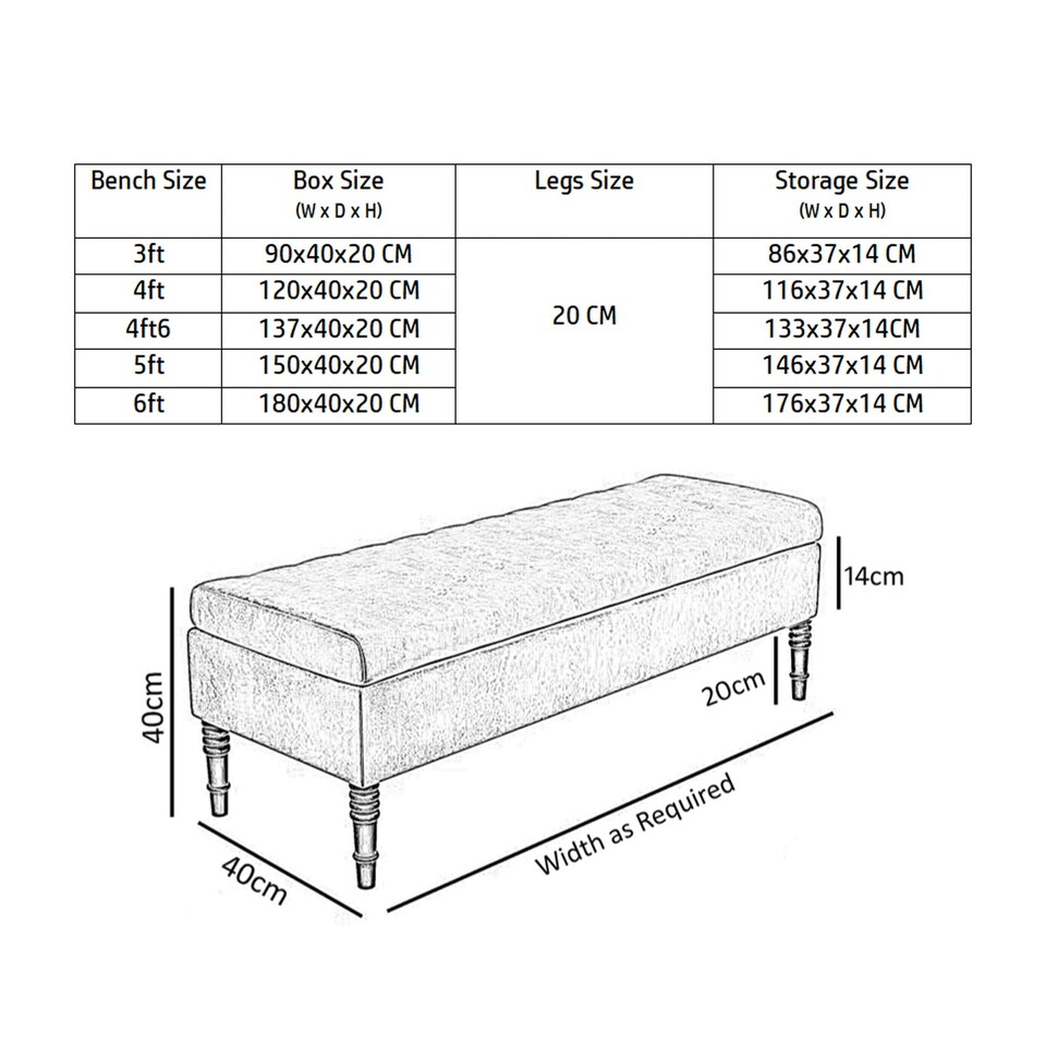 image 1 of Safar Plain 137cm Ottoman Storage Bench - Plush Velvet Shoe Bench - Steel Grey Upholstery Footstool with Storage
