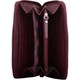 image 3 of Genuine Soft Leather Clutch Purse with Wrist Strap Pink | Raspberry/Fuchsia