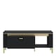 image 2 of Genoa Coffee Table 1 Drawer in Black Matt/Gold