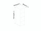 image 4 of 4 -Cube Tall Shelving Unit With Line Doors | Black | Black & Black | 1