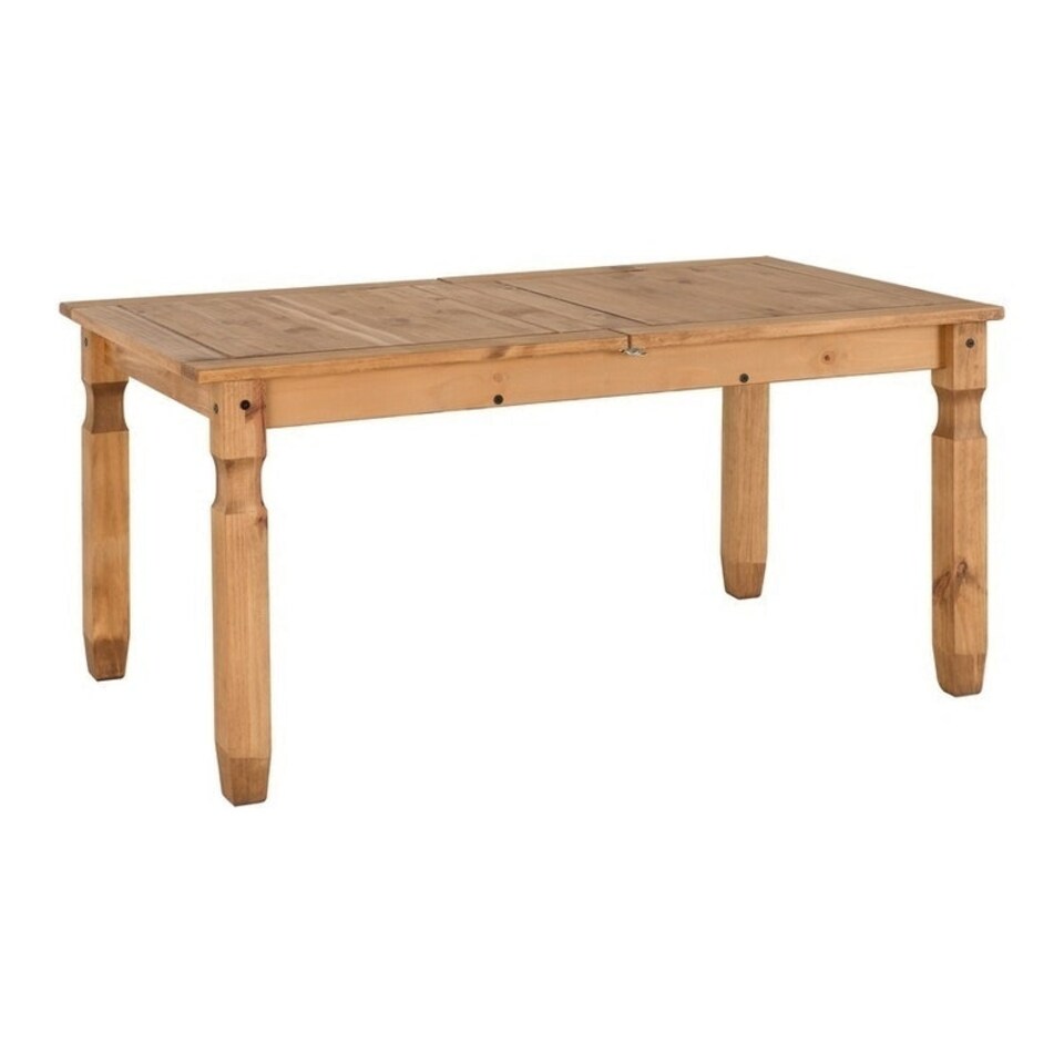 image 1 of Corona Extending Dining Table - L90 x W200 x H75.5 cm - Distressed Waxed Pine | Brown