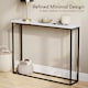 image 5 of Vida Designs Console Table With Metal Leg, White Marble & Black | Black | White Marble & Black