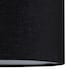 image 5 of Set of 2 Black Textured Cotton 17cm Table Lamp Shades Black