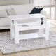 image 7 of Vida Designs Lift Up Coffee Table With Storage Compartment & Shelf, White