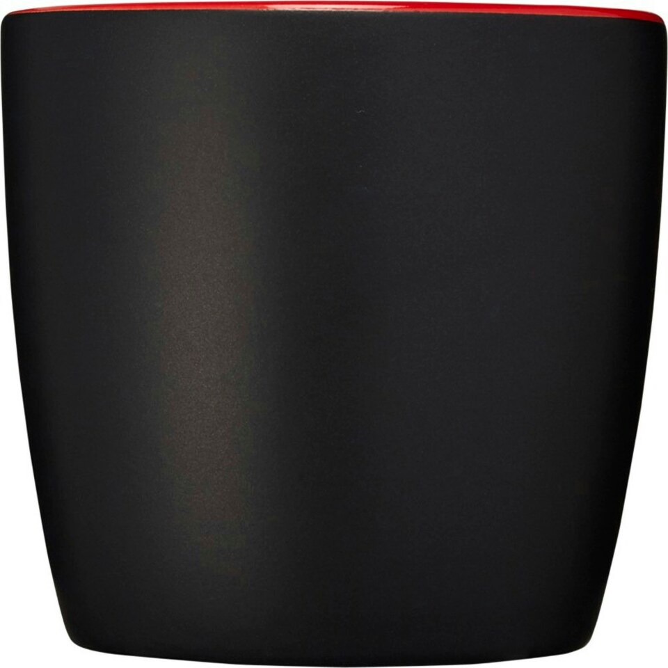 image 1 of Bullet Riviera Ceramic Mug - Solid Black/Red - 8.4 x 8.8 cm