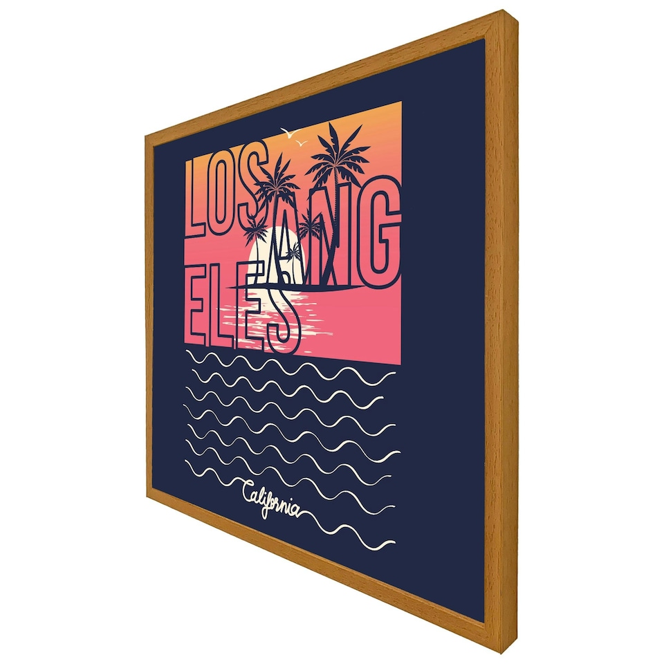 image 1 of Los angeles sunset (Picutre Frame) Brown | Oak | XS
