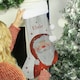 image 2 of Personalised Santa Silver Grey Stocking