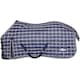 image 1 of Saxon Standard-Neck Plaid Midweight Horse Stable Rug - Navy/White - 7´ 3"