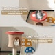 image 6 of COSTWAY Mushroom Cat Tree 4-In-1 Wooden Cat Activity Center