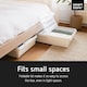 image 3 of Smartstore Bedroller Underbed Storage Box with Transparent Foldable Lid 60L, 2pk