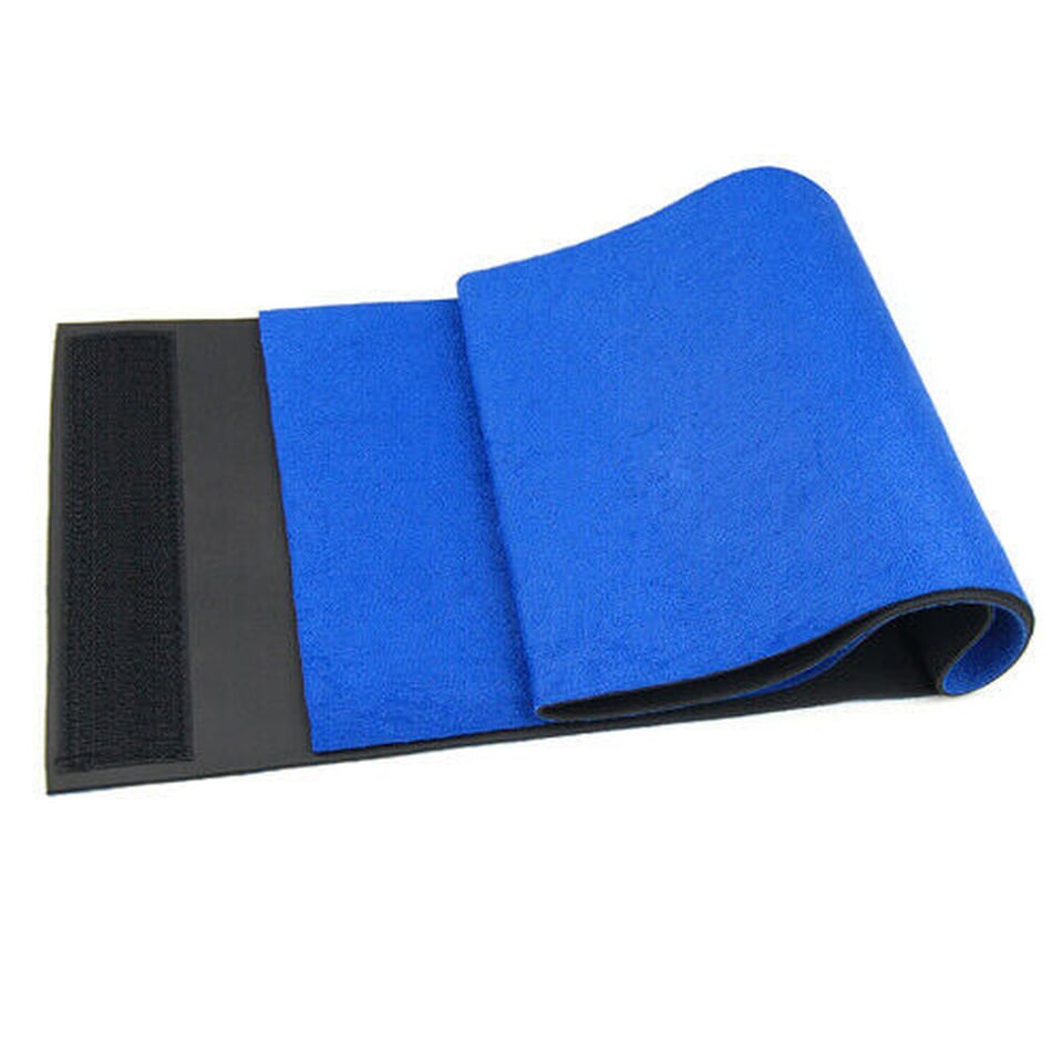 image 1 of Blue Sauna Waist Support Belt | Adjustable Neoprene Exercise Wrap for Workouts & Fitness Training