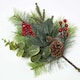 image 3 of Homescapes Artificial Bouquet Winter Woodland and Eucalyptus Single Stem