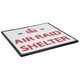 image 3 of Air Raid Shelter Cast Iron Sign Plaque Door Wall House Fence Gate Garden Yard