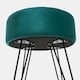 image 5 of OHS Matte Velvet Round Hairpin Stool Home Modern Decor Soft Plush Foot Rest Desk Vanity Chair