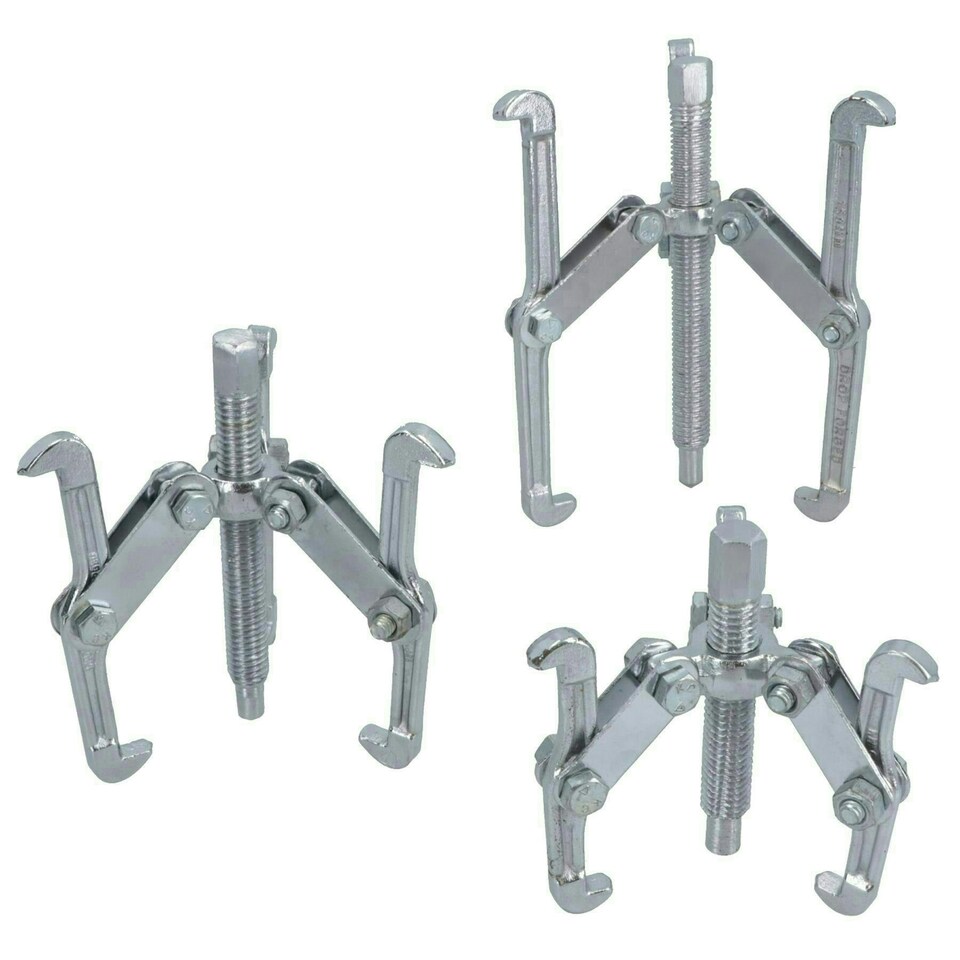 image 1 of Gear Puller 3 Leg Hub Bearing Removal Pulley Tool Set 3" 4" 6" Internal External