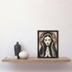 image 2 of Woman in Prayer Peace Islam Muslim Black Framed Wall Art Print A4