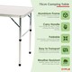 image 5 of 75cm Portable Folding Outdoor Camping Kitchen Work Top Table | White