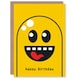image 1 of Yellow Pac Ghost Retro Video Game Style Kids Child Kids Birthday Card