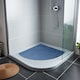 image 1 of Nicoman Quadrant Reversible Dual-Colour PVC Shower Mat - 60cm | Blue | Blue/Green | Quadrant 60x60cm