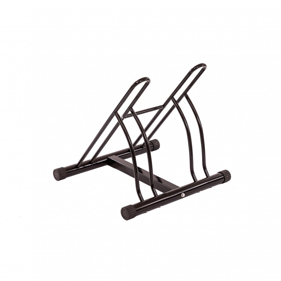 image 1 of Double Heavy Duty Bike Bicycle Floor Parking Stand Holder Storage Rack