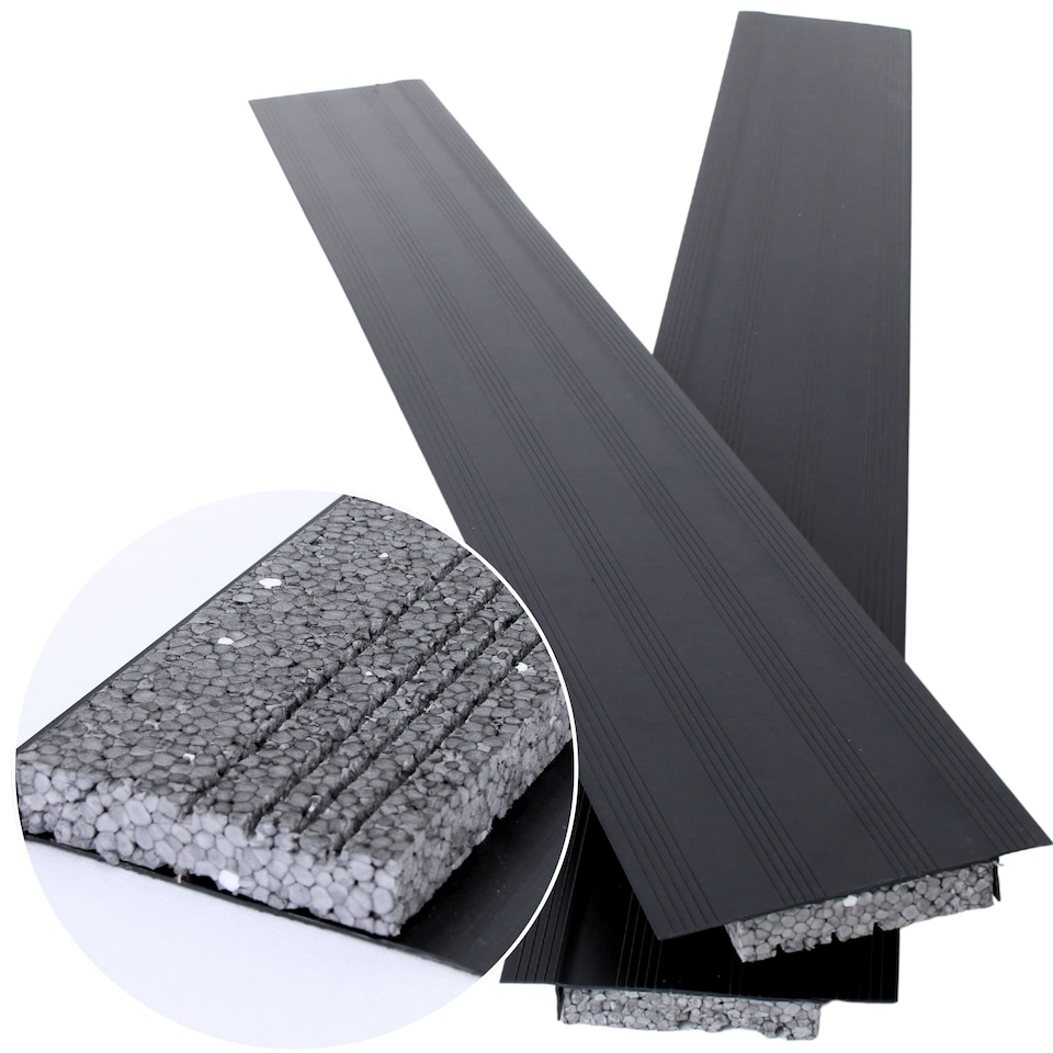 image 1 of Insulated Cavity Closer EPS 50–100mm Adjustable – 5 Pack (1.2m Each, 6m Total) for Window Openings & Door Frames – Silver, Energy Efficient