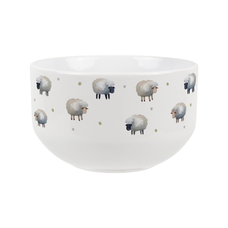 image 1 of Spring Sheep Ceramic Bowl - Set of 6