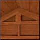 image 3 of 6 x 6 (1.83m x 1.75m) Wooden Tongue and Groove APEX Bike Shed (12mm T&G Floor and APEX Roof) (6ft x 6ft) (6x6)