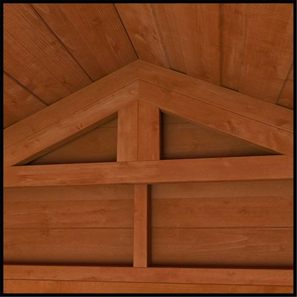 image 1 of 6 x 6 (1.83m x 1.75m) Wooden Tongue and Groove APEX Bike Shed (12mm T&G Floor and APEX Roof) (6ft x 6ft) (6x6)