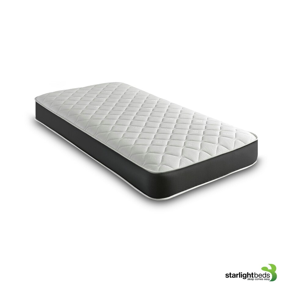 image 1 of Hybrid Mattress - Soft Feel, Memory Foam & Spring Support | Grey | Small Double