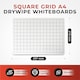 image 7 of Pack of 12 Square Grid A4 Drywipe Whiteboards