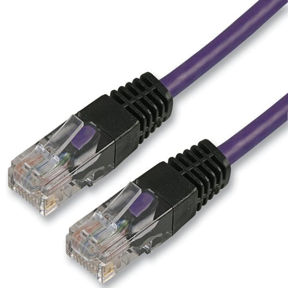 PRO SIGNAL - 5m Violet Cat5e Crossover Lead