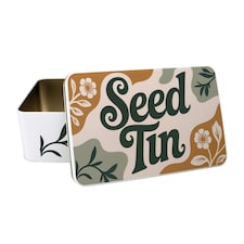 Floral Seed Storage Tin