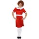 image 1 of Orphan Dress Red with a White Collar Red | M